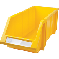 Bac empilable & &agrave; suspendre, 7-7/8" la, 7" h x 17-11/16" p, Jaune O-Max