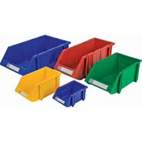 Bac empilable & &agrave; suspendre, 7-7/8" la, 7" h x 17-11/16" p, Rouge O-Max