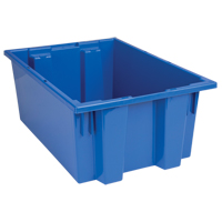 Contenants Stack & Nest, 8" x 19,5" x 13,5", Bleu O-Max