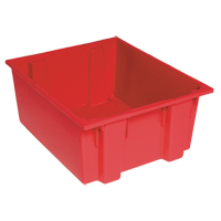 Contenants Stack & Nest, 8" x 19,5" x 13,5", Rouge O-Max