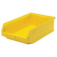 Contenants g&eacute;ants empilables, 12,375" la x 19,75" p x 5,875" h, Jaune O-Max