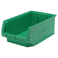 Contenants g&eacute;ants empilables, 12,375" la x 19,75" p x 7,875" h, Vert O-Max