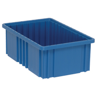 Contenants Divider Box<sup>MD</sup>, Plastique, 16,5" la x 10,9" p x 6" h, Bleu CC949 | O-Max