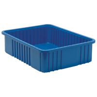 Contenants Divider Box<sup>MD</sup>, Plastique, 22,5" la x 17,5" p x 6" h, Bleu CC952 | O-Max