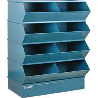 Pre-Engineered Sectional Systems, 5000 lbs. Cap., 37" W x 24" D x 44" H, Blue O-Max