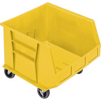 Bac mobile, 14" ha x 16-1/2" la x 18" p, Capacit&eacute; de 75 lb, Jaune O-Max