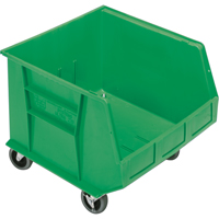 Bac mobile, 14" ha x 16-1/2" la x 18" p, Capacit&eacute; de 75 lb, Vert O-Max
