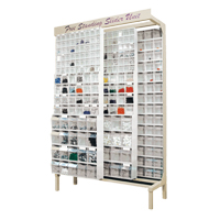Free-Standing Tip-Out Bins Slider System, 48" W x 18" D x 77" H, 112 Drawers O-Max