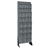 Tip-Out Bins Stand, 23-5/8" W x 8" D x 75" H, 36 Drawers O-Max