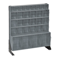 Tip-Out Bins Stand, 23-5/8" W x 8" D x 28" H, 31 Drawers O-Max