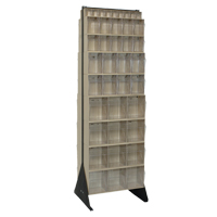 Tip-Out Bins Stand, 23-5/8" W x 16" D x 75" H, 72 Drawers O-Max
