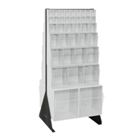 Tip-Out Bins Stand, 23-5/8" W x 16" D x 52" H, 76 Drawers O-Max