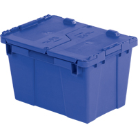 Contenants de distribution Flipak en plastique poly&eacute;thyl&egrave;ne (PE), 15,2" x 10,9" x 9,7", Bleu O-Max