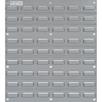 Metal Louvered Panel Bin Support Rack, 16 Bins, 18" W x 1/8" D x 19" H O-Max