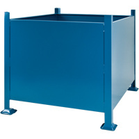 Bulk Stacking Containers, 30" H x 34.5" W x 40.5" D, 3500 lbs. Capacity O-Max