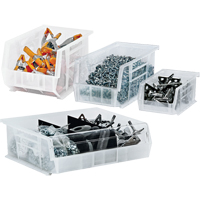 Clear-View Ultra Stack & Hang Bin, 11" W x 5" H x 10-7/8" D, Clear O-Max