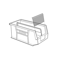 Bac empilable & &agrave; suspendre, 8-1/4" la, 7" h x 14-3/4" p, Bleu O-Max