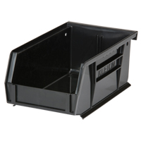Stack & Hang Bin, 4-1/8" W x 3" H x 7-3/8" D, Black O-Max