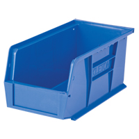 Bac empilable & &agrave; suspendre, 5-1/2" la, 5" h x 10-7/8" p, Bleu O-Max