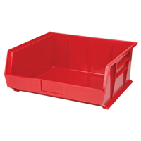 Bac empilable & &agrave; suspendre, 16-1/2" la, 7" h x 14-3/4" p, Rouge O-Max