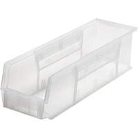 Ultra Stack & Hang Bin, 17-7/8" W x 5" H x 5-1/2" D, Clear O-Max