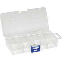 Boîte à compartiments en plastique, 2,75" la x 5,5" p x 1,25" h, 8 compartiments CG067 | O-Max