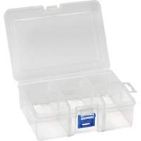 Boîte à compartiments en plastique, 4,75" la x 6,75" p x 2,25" h, 6 compartiments CG068 | O-Max