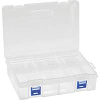 Boîte &agrave; compartiments en plastique, 6,25" la x 9,25" p x 2,2" h, 8 compartiments O-Max