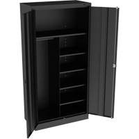 Combination Cabinet, 36" W x 18" D x 72" H, Black CG084 | O-Max