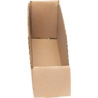 Deep Corrugated Parts Bins, 2-7/8" W x 11-1/4" D x 4-1/2" H, Beige O-Max