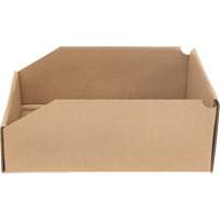 Deep Corrugated Parts Bins, 8-3/4" W x 11-1/4" D x 4-1/2" H, Beige O-Max