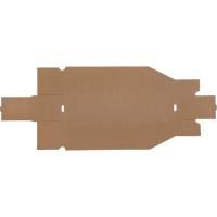 Deep Corrugated Parts Bins, 3-3/4" W x 17-1/4" D x 4-1/2" H, Beige O-Max