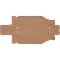 Deep Corrugated Parts Bins, 5-3/4" W x 17-1/4" D x 4-1/2" H, Beige O-Max