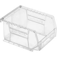 Crystal Clear Ultra Bins, 4-1/8" W x 3" H x 5-3/8" D, Clear O-Max