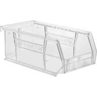 Crystal Clear Ultra Bins, 4-1/8" W x 3" H x 7-3/8" D, Clear O-Max