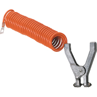 Pinces de mise &agrave; terre a/c&acirc;ble torsad&eacute;, Longueur 70" O-Max