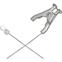 Heavy-Duty Bonding & Grounding Wire Assemblies - Hand Clamp & 1/4" Terminal Connectors O-Max