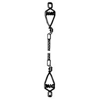 Light-Duty Bonding & Grounding Wire Assemblies - Two Alligator Clips O-Max
