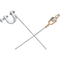 Light-Duty Bonding & Grounding Wire Assemblies - Alligator Clip & Small C-Clamps O-Max