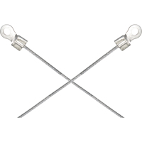 Light-Duty Bonding & Grounding Wire Assemblies - Two 1/4" Terminal Connectors O-Max