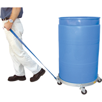Multi-Tier Drum Dollies, Steel, 900 lbs. Capacity, 23-1/2" Diameter, Rubber Casters O-Max