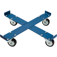 Drum Dolly, Steel, 1000 lbs. Capacity, 24" Diameter, Polyurethane Casters O-Max