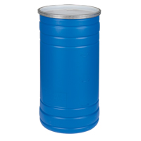 Polyethylene Drums, 15.5 US gal (12.91 imp. Gal.), Open Top, Blue O-Max