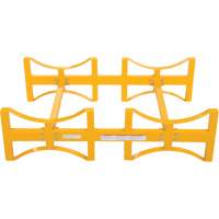 Porte-barils empilable en acier, 2 barils, Capacit&eacute; de 1600 lb, 45-1/2" la x 29-7/8" p x 12-3/4" h O-Max