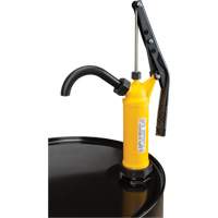Pompe &agrave; baril de type levier, Polypropyl&egrave;ne, 14 oz/course, Pour barils de 5-55 gal. O-Max