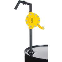 Pompe rotative pour baril, Polypropyl&egrave;ne, Pour capacit&eacute; 15 - 55 gal. US, 8 oz/course O-Max