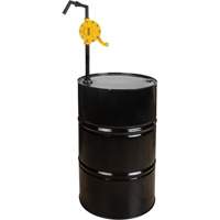 Pompe rotative pour baril, Polypropyl&egrave;ne, Pour capacit&eacute; 15 - 55 gal. US, 8 oz/course O-Max