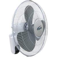 Wall Mount Oscillating Fan, Commercial, 16" Dia., 3 Speeds EA526 | O-Max