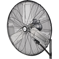 Ventilateur mural oscillant, Industriel, Dia 30", 2 vitesses O-Max