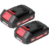 Piles au lithium 2.0Ah- Paquet de 2, 20 V O-Max
